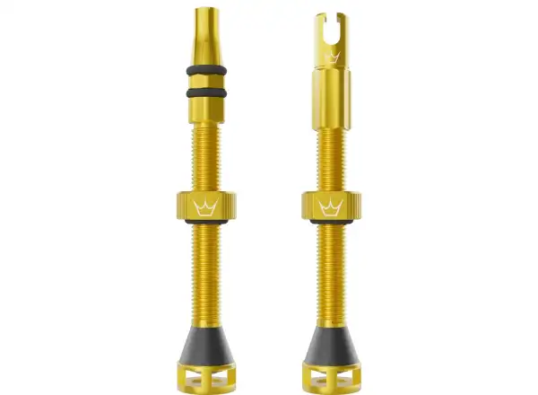 Peatys Holeshot Fast Flow bezdušové ventilky 60 mm Gold