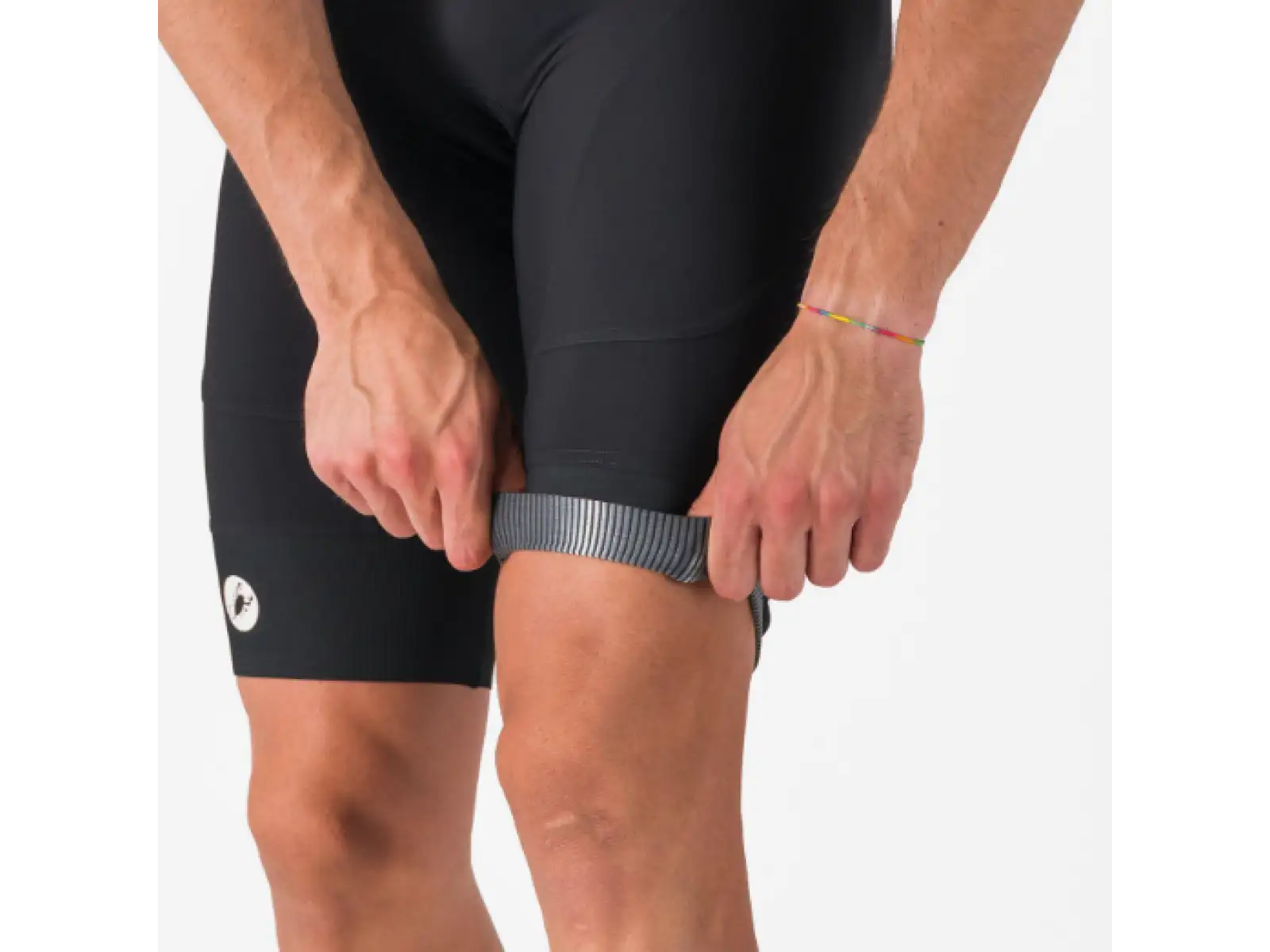 Castelli Endurance 4 pánské kraťasy s vložkou a laclem Black