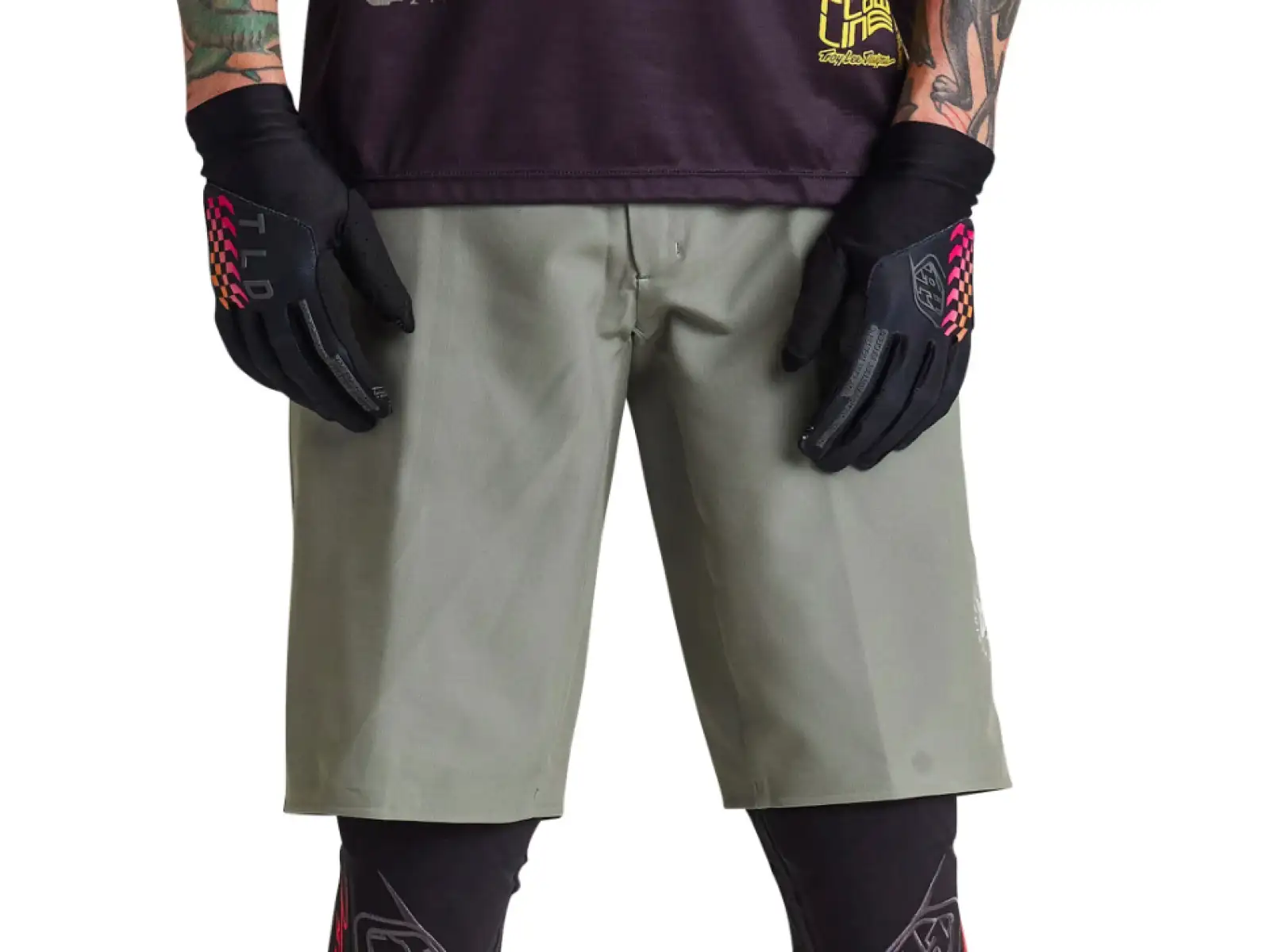 Troy Lee Designs Flowline Superlyte pánské kraťasy Mono Olive