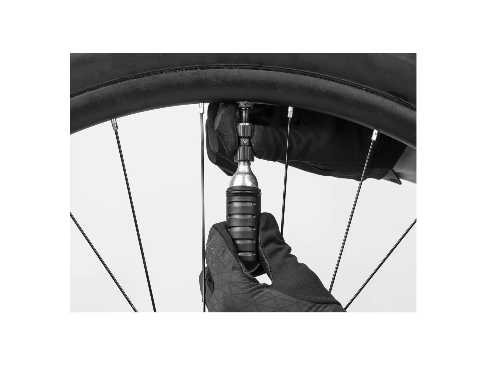 Topeak pumpa Nano Airbooster + 25g CO2 náplň