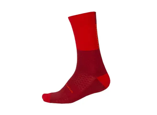 Endura BaaBaa Merino zimní ponožky rusty red