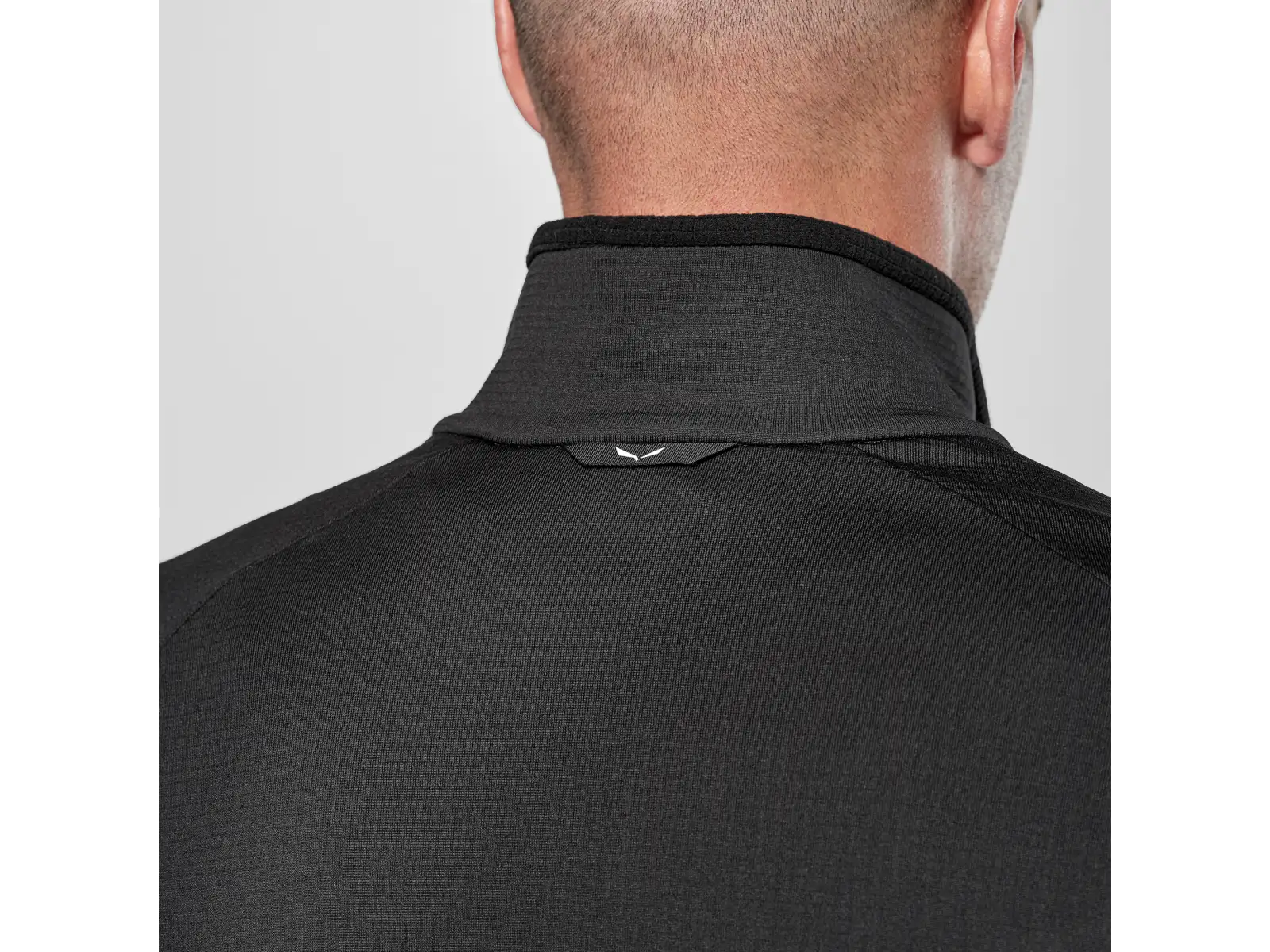 Salewa Puez Cammino Polarlite Half-Zip pánská mikina Black Out