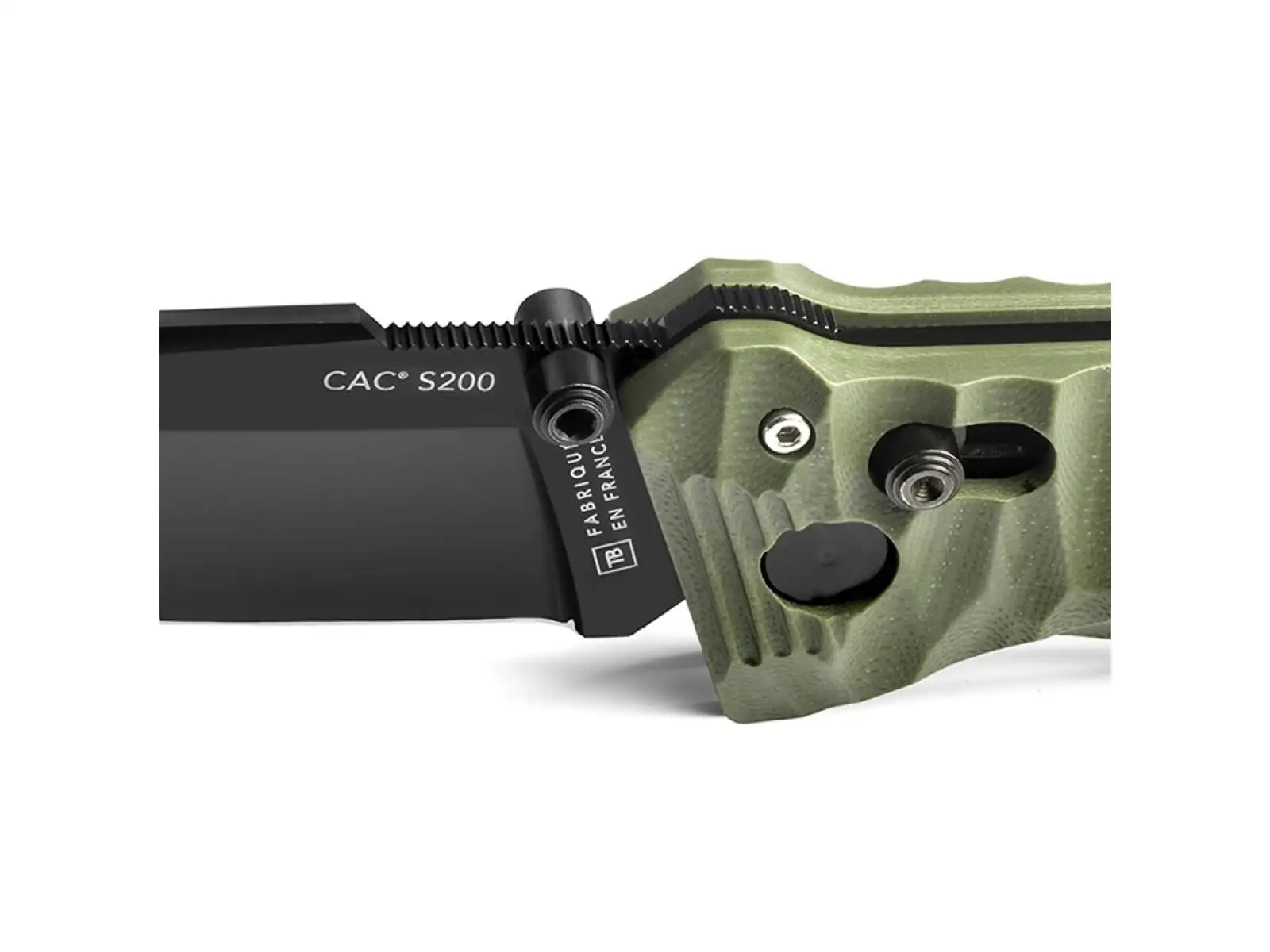 TB Outdoor CAC S200 French Army G10 Nůž textura khaki