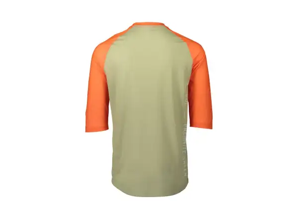 POC MTB Pure pánský dres 3/4 rukáv Prehnite Green/Zink Orange