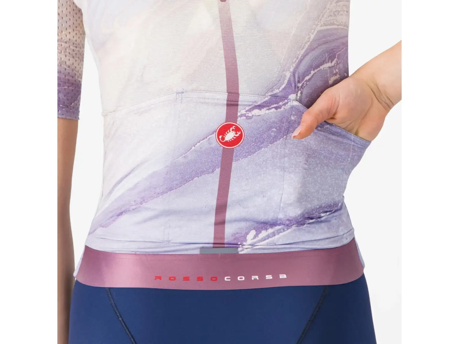 Castelli Aero Pro 8S dámský dres krátký rukáv Multicolor Purple