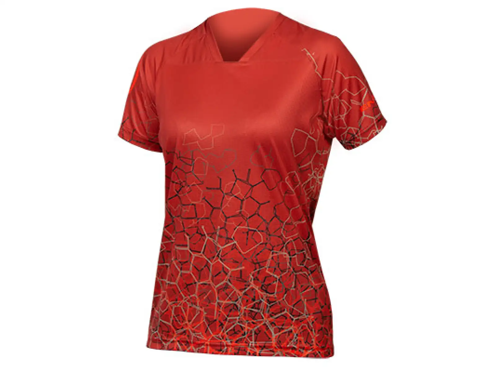 Endura SingleTrack Print Tee LTD dámský dres krátký rukáv Cayenne