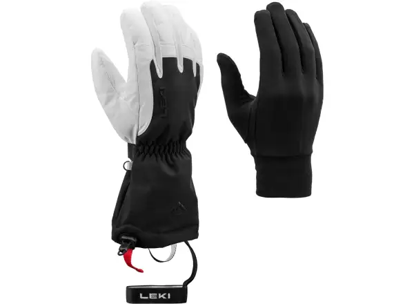 Leki Guide X-Treme sjezdové rukavice Black/White