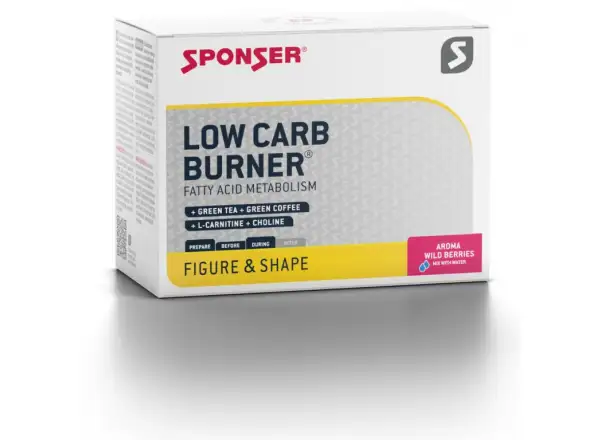 Sponser Low Carb Burner spalovač tuku Wild Berries (20 x 6 g)