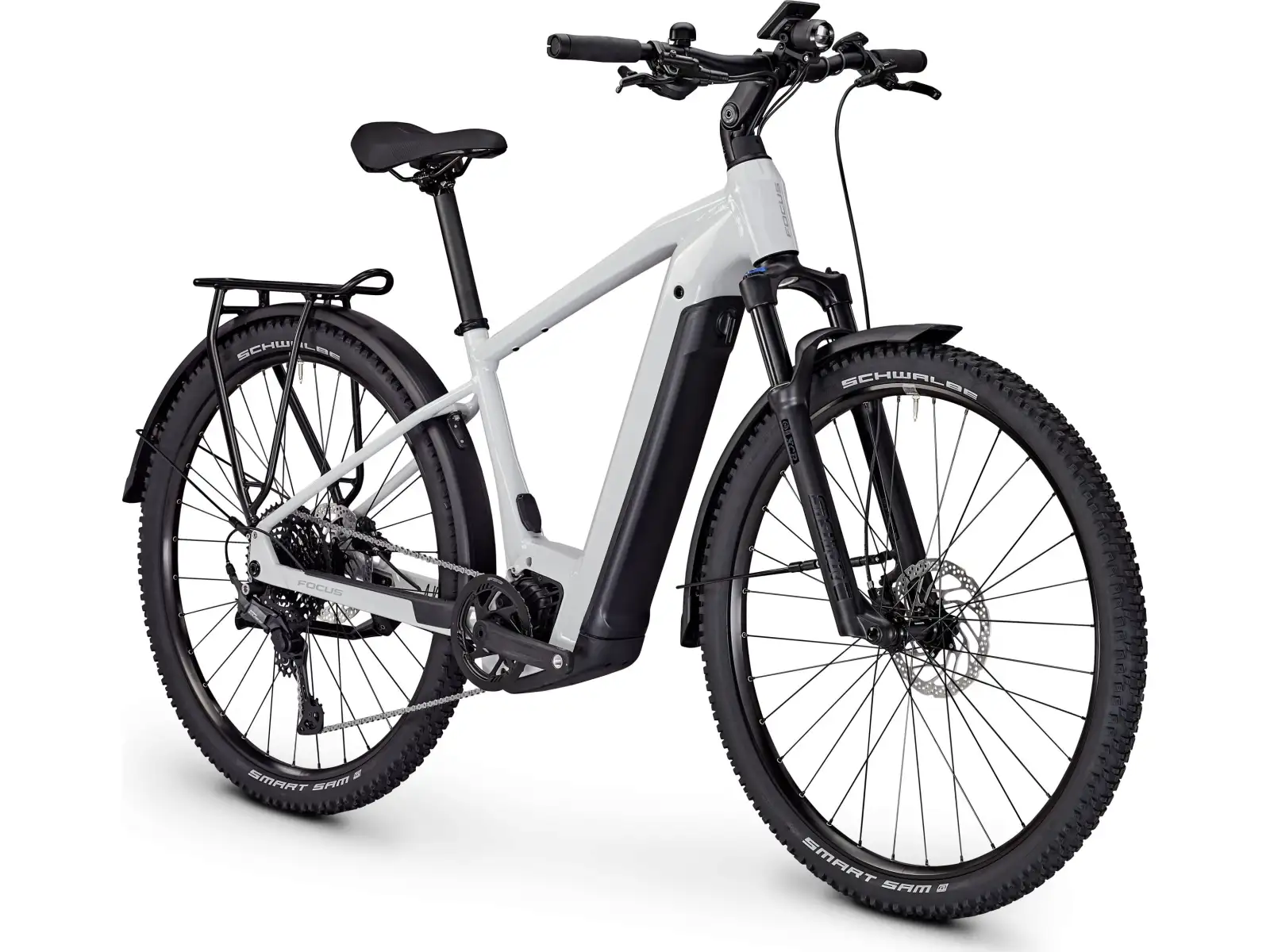 Focus Aventura2 6.7 DI 625Wh horské elektrokolo Lightgrey Glossy