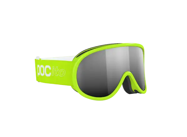 POC POCito Retina dětské lyžařské brýle Fluorescent Yellow/Green/Partly Sunny Silver