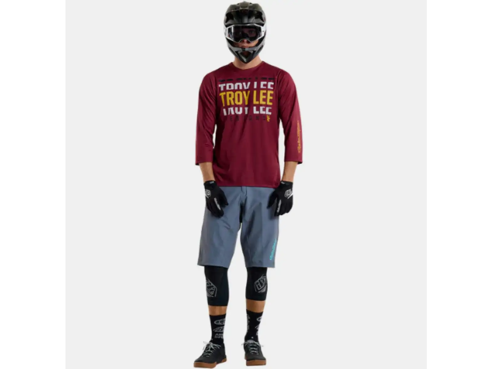 Troy Lee Designs Ruckus Spun pánský dres 3/4 rukáv Oxblood