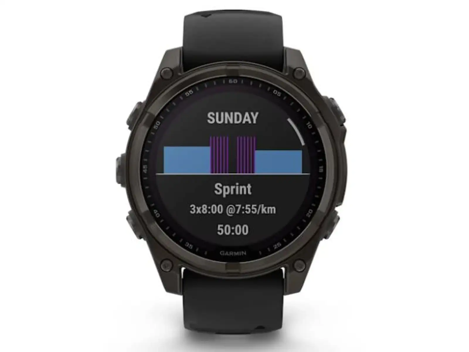 Garmin fenix 8 - 47 mm Solar Sapphire chytré hodinky Carbon Gray DLC Titanium Black/Gray