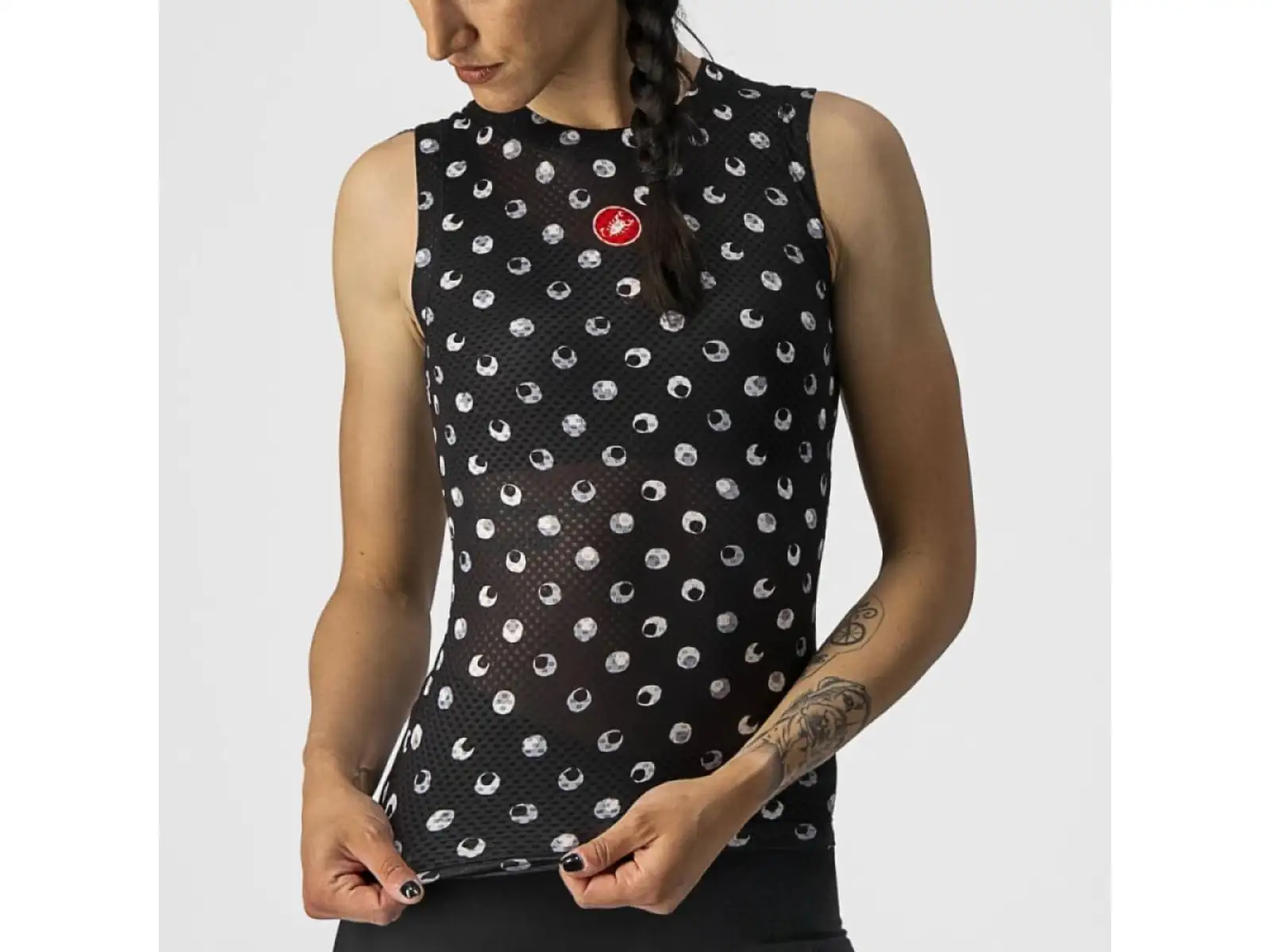 Castelli Pro Mesh 3 dámské funkční triko bez rukávů světle černá
