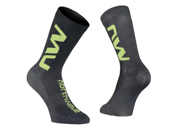 Northwave Extreme Air Sock ponožky Black/Yellow Fluo