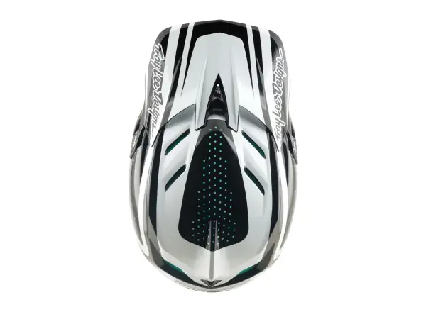 Troy Lee Designs D4 Polyacrylite MIPS přilba Line Charcoal/White