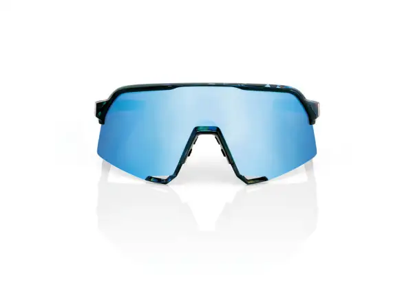 100% S3 HiPER cyklistické brýle Black Holographic/Blue Multilayer Mirror Lens