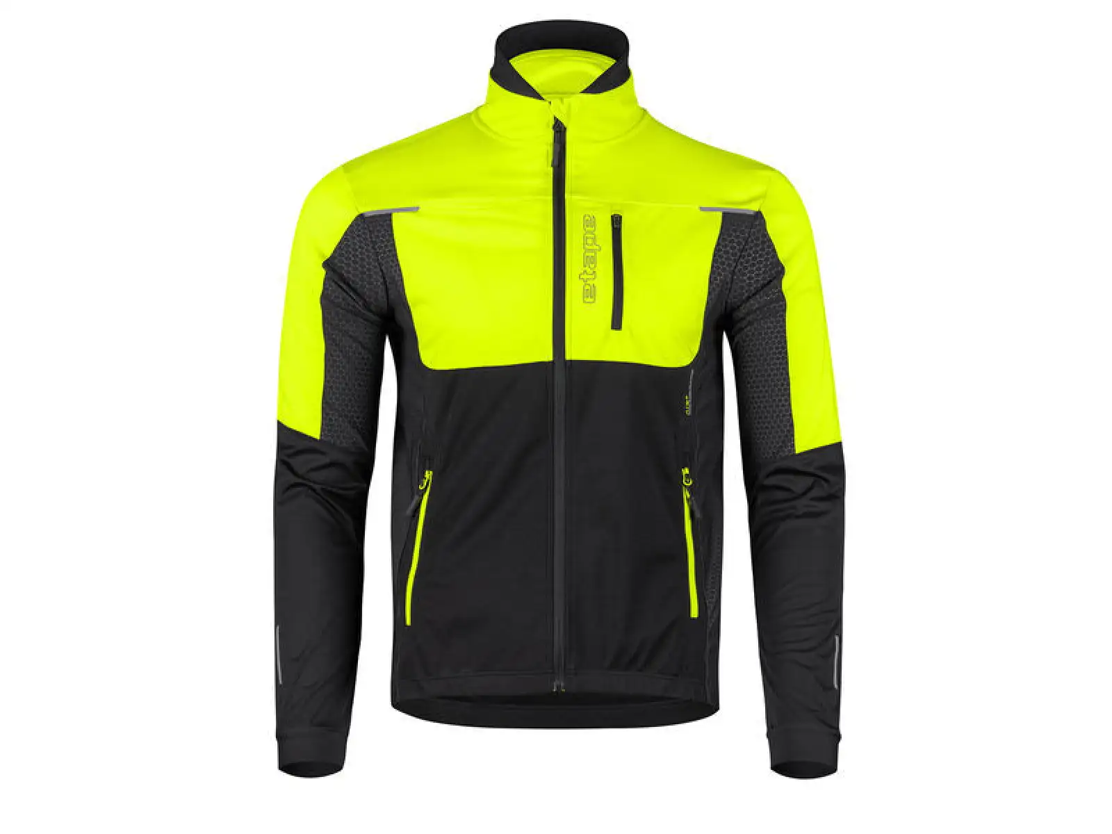 Etape Strong 2.0 pánská bunda černá/žlutá fluo