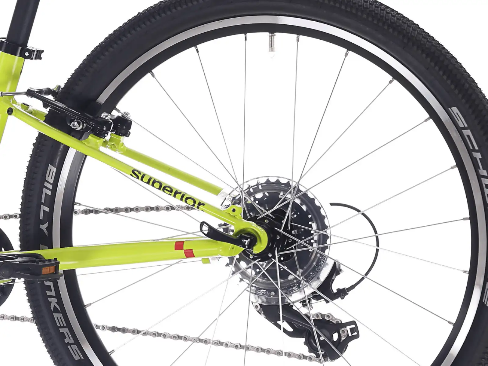 Superior RACER 24 dětské kolo Matte Radioactive Yellow
