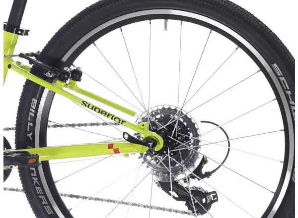 Superior RACER 24 dětské kolo Matte Radioactive Yellow