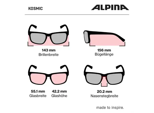 Alpina Kosmic brýle Black Matt