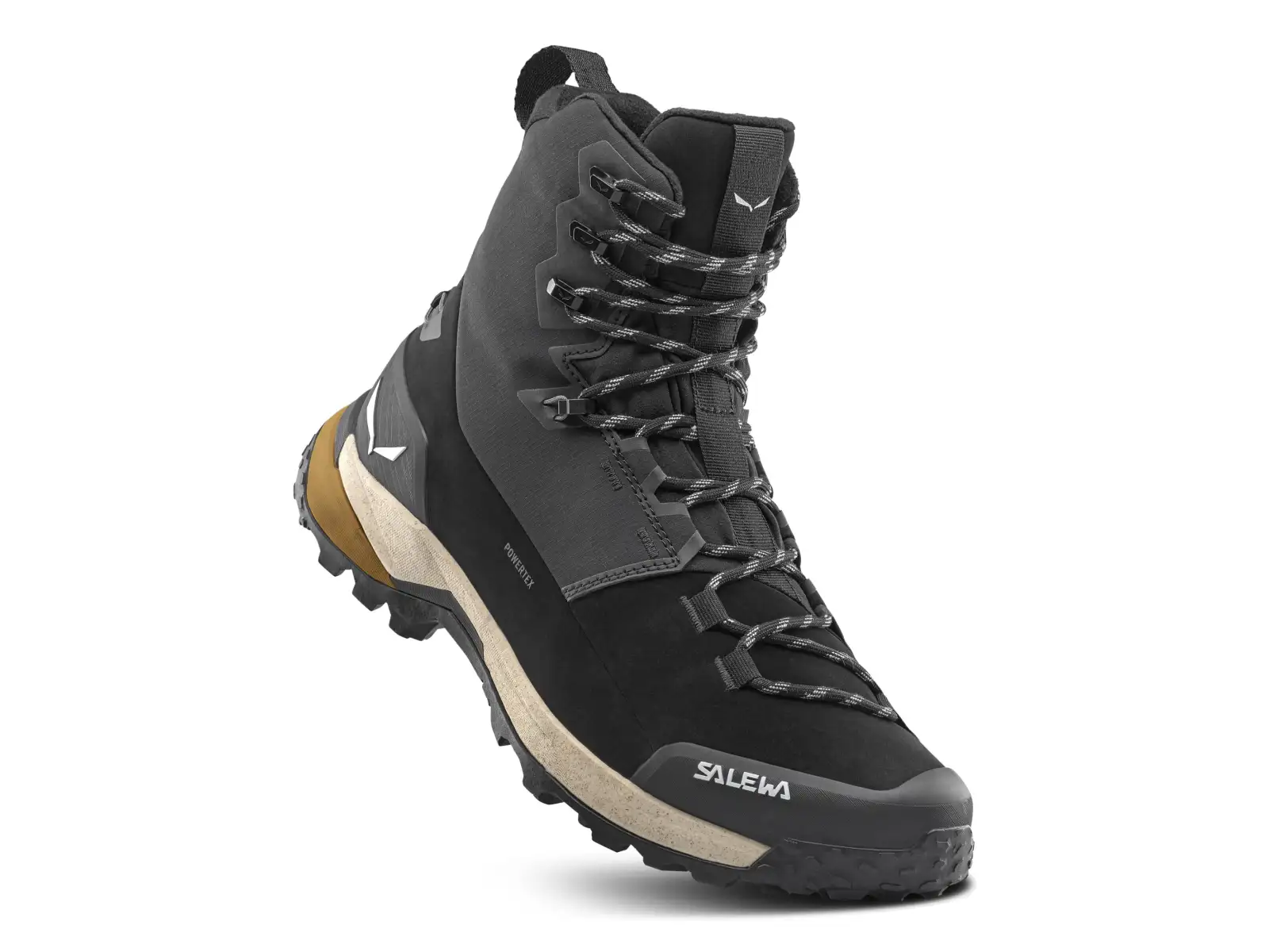 Salewa Puez Winter Mid PTX pánské boty Black / Black