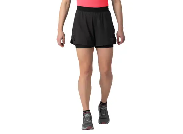 Dynafit Alpine Pro 2v1 dámské běžecké kraťasy Black Out