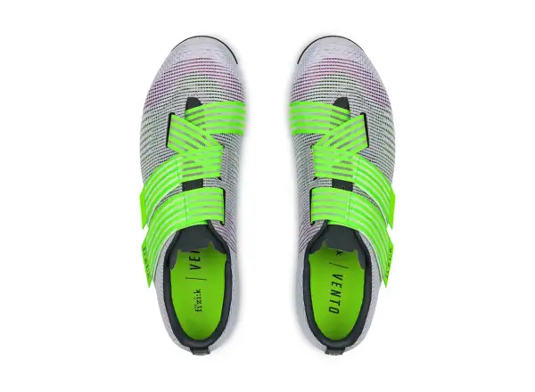 Fizik Vento Powerstrap Aeroweave silniční tretry Light Violet/Neon Green