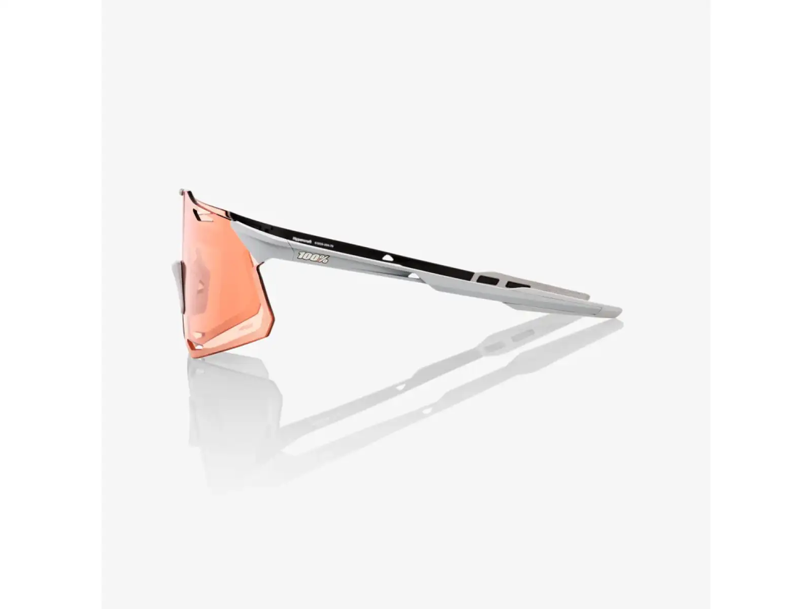 100% Hypercraft brýle Matte Stone Grey/HiPER Coral
