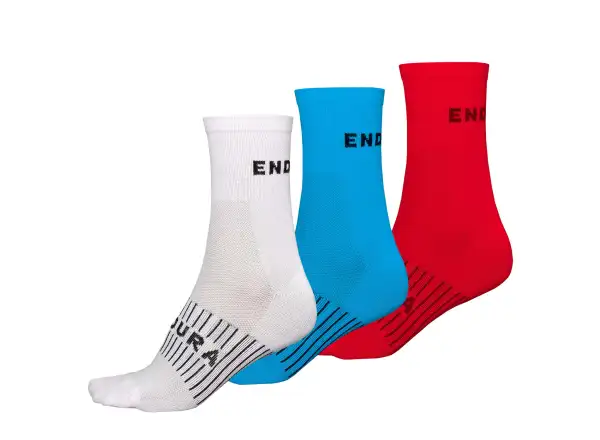 Endura Coolmax Race ponožky (3 páry v balení) white