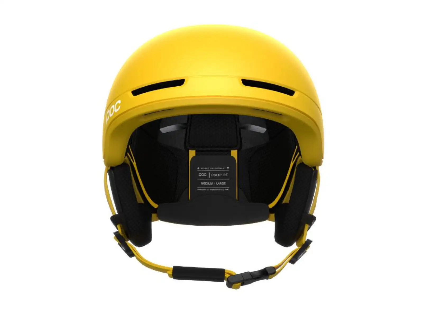 POC Obex Pure lyžařská přilba Sulphite Yellow Matt