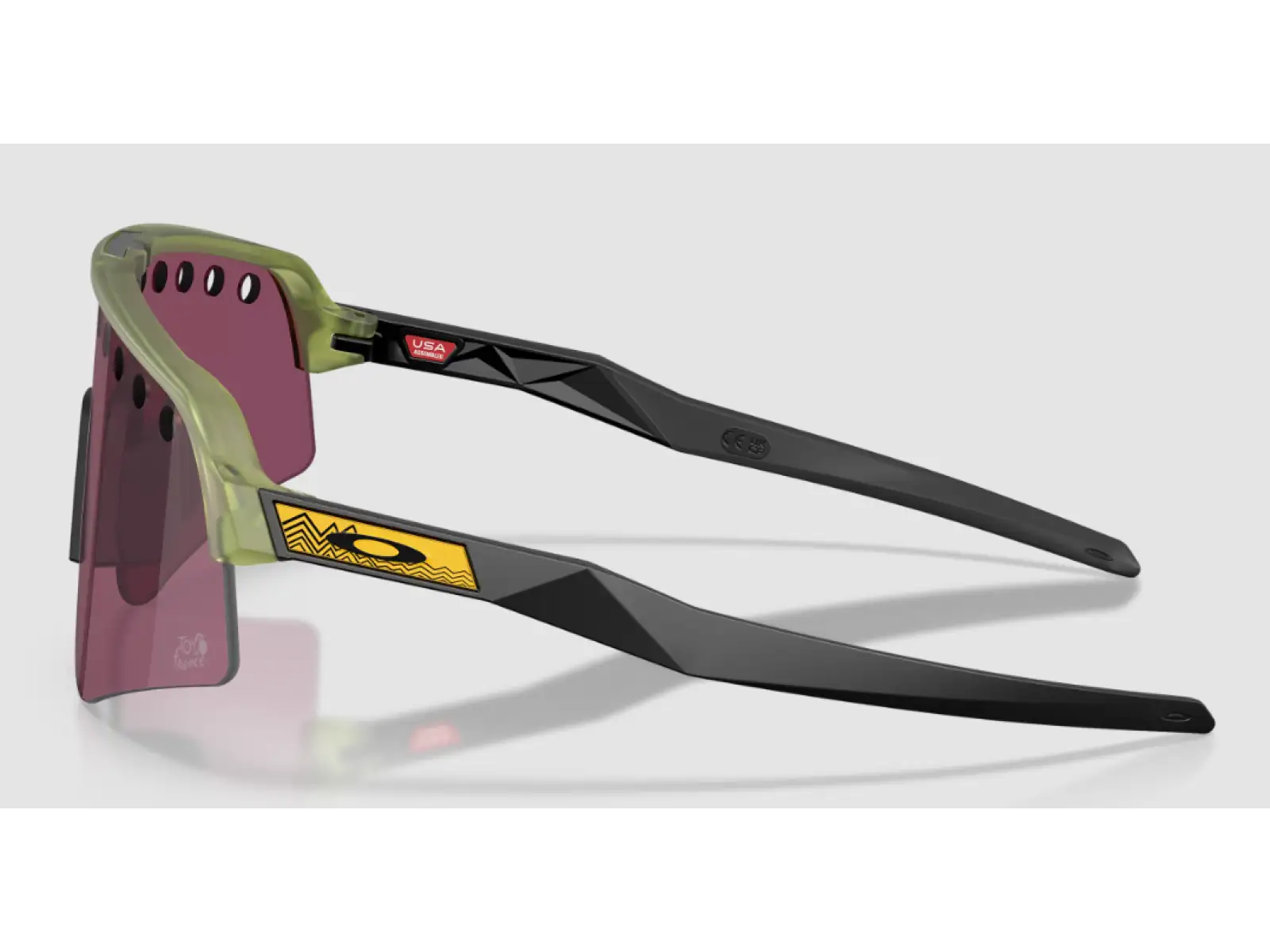 Oakley Sutro Lite Sweep brýle Tour De France Matte Transparent Fern/Prizm Road Black