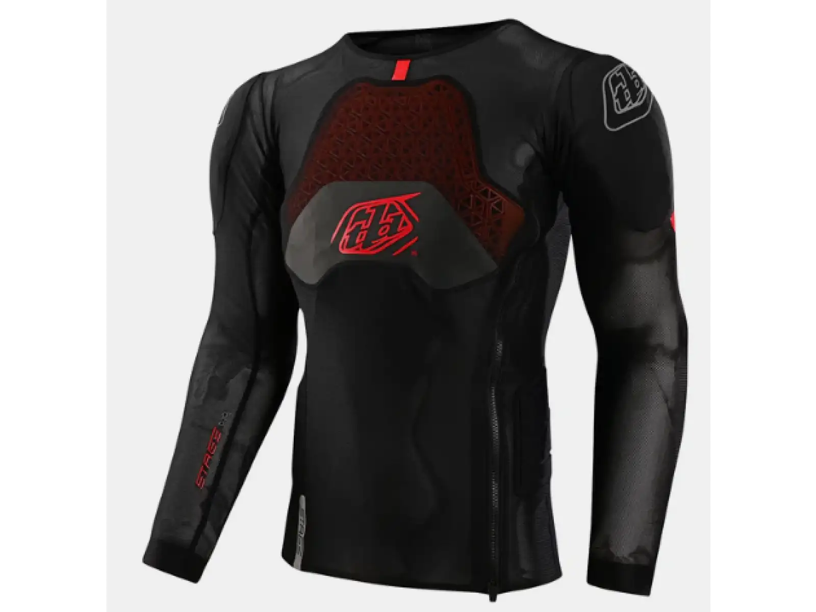 Troy Lee Designs Stage Ghost D3O Solid ochranná vesta s dlouhým rukávem Black