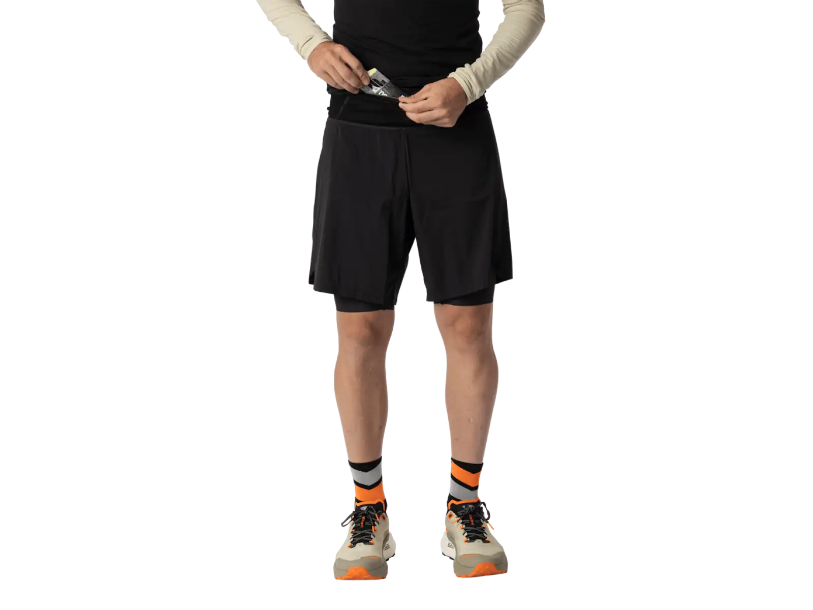 Dynafit Ultra 2v1 pánské běžecké kraťasy Black Out