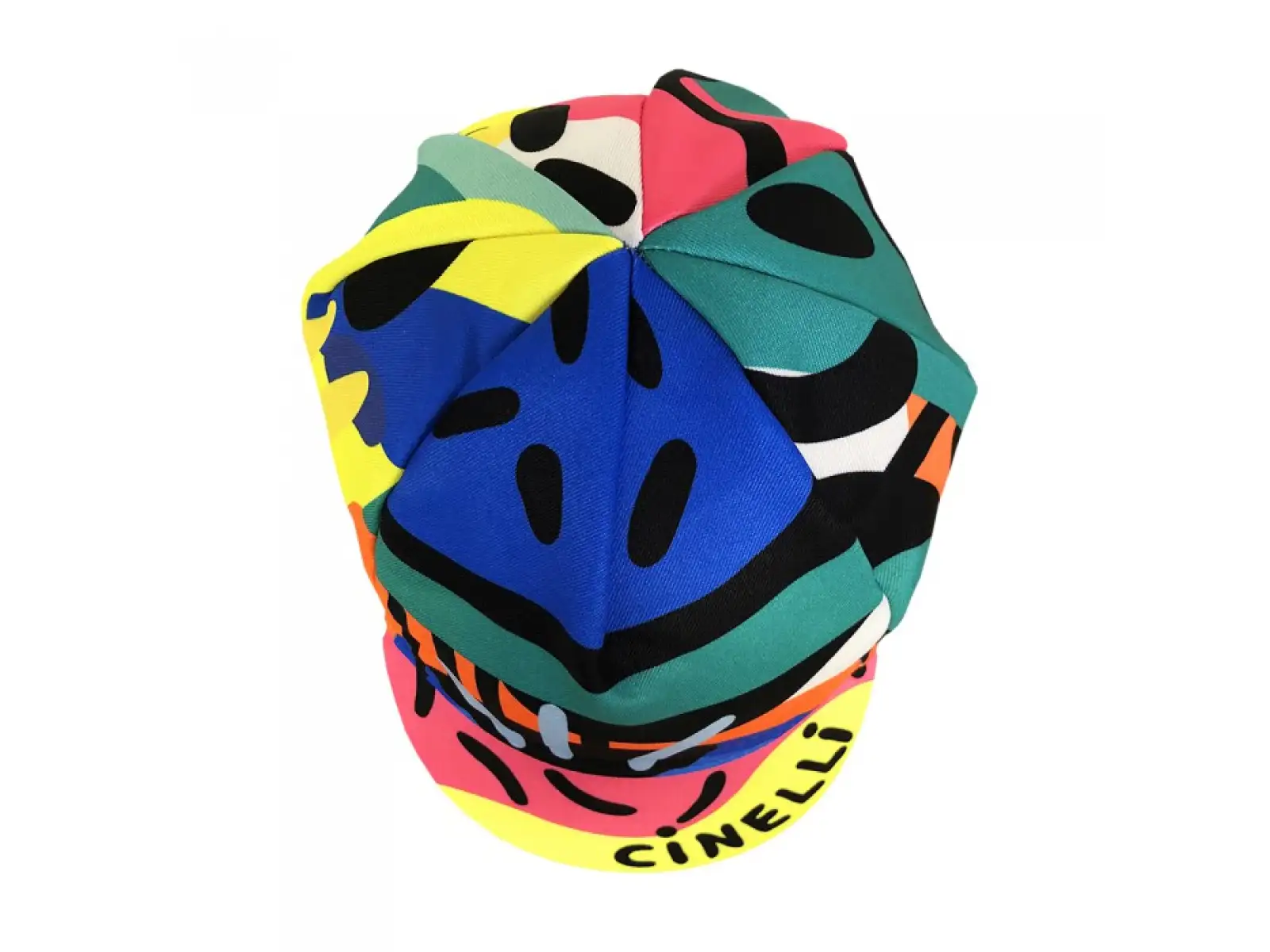 Cinelli DEEP LOVE DIVE cyklistická čepice modrá/zelená/žlutá
