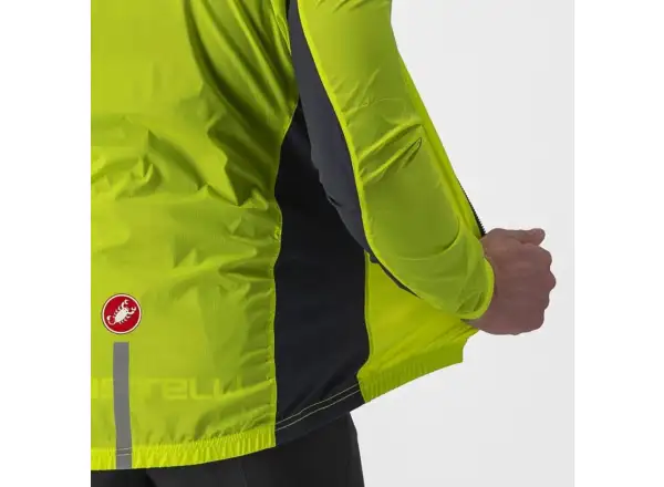 Castelli Squadra Stretch pánská bunda Electric Lime/Dark Grey