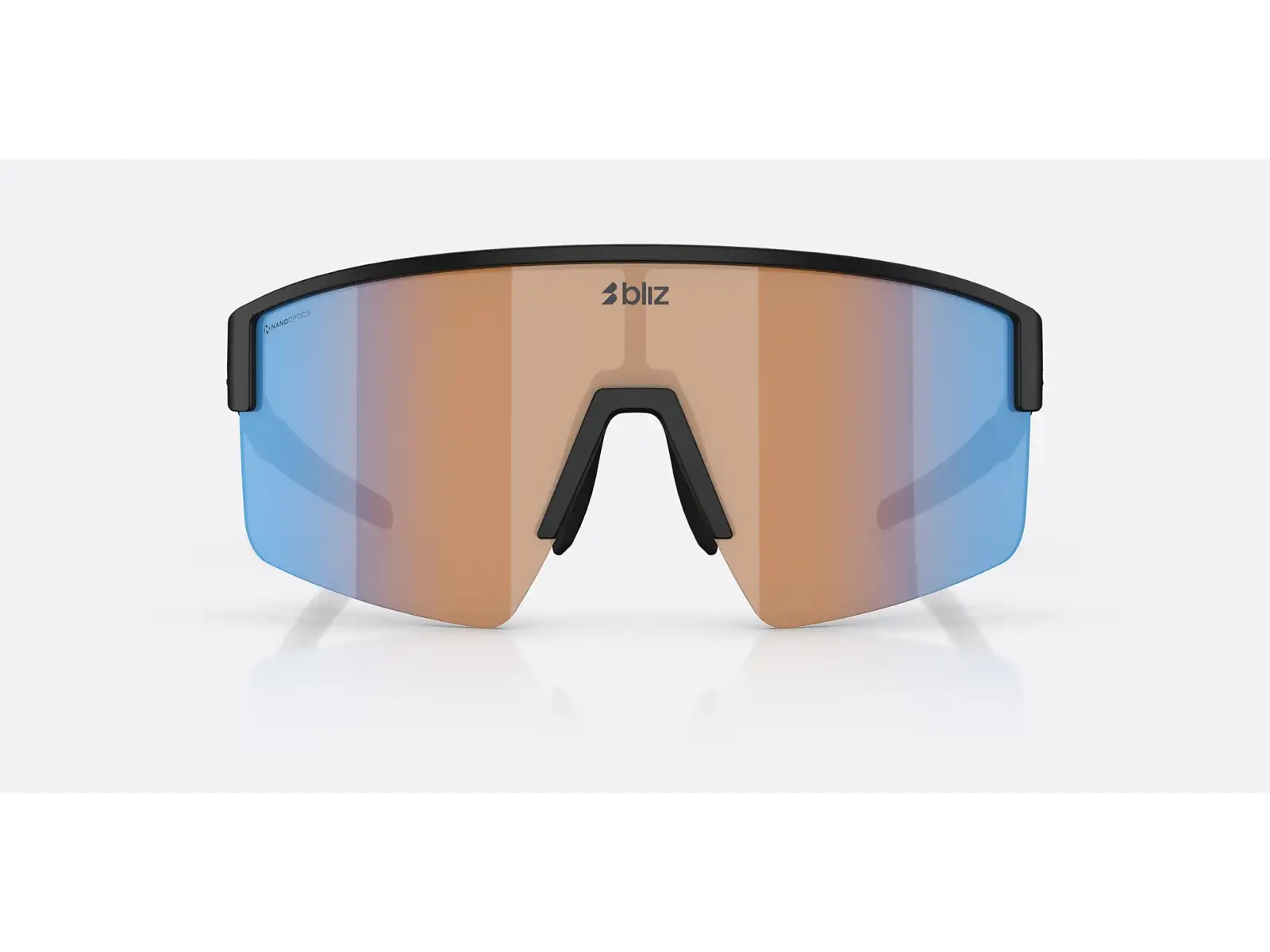 Bliz P004 sluneční brýle Matte Black/Nano Optics Nordic Ligh Coral/Orange Blue Multi