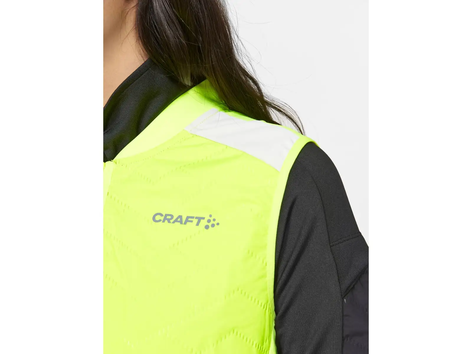 Craft ADV SubZ Lumen dámská běžecká vesta žlutá