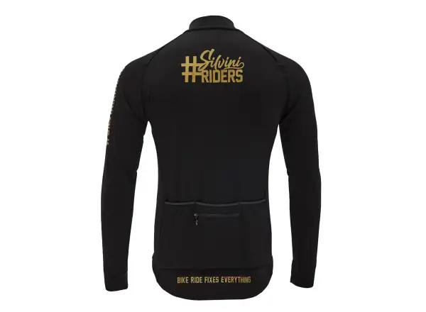 Silvini Leverono pánský dres dlouhý rukáv Black/Gold