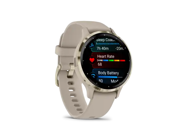 Garmin Venu 3S chytré hodinky Soft Gold/French Gray
