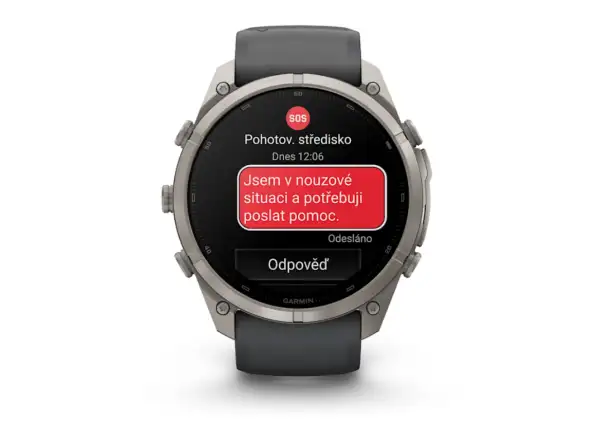 Garmin Fénix 9 Pro inReach 51 mm chytré hodinky Titanium Graphite/Black