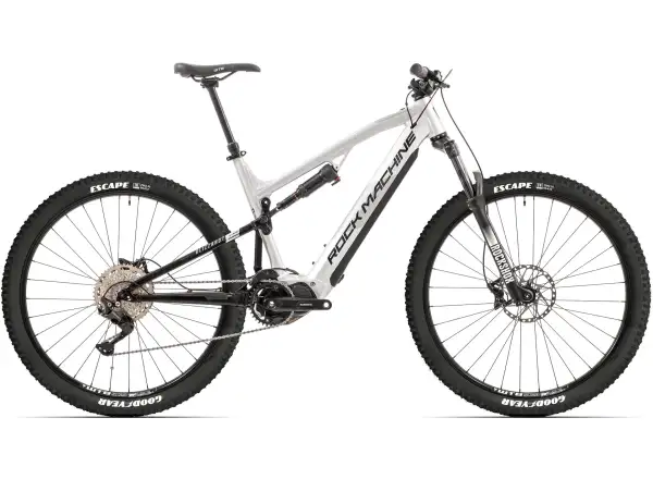Rock Machine eBLIZZARD 30 S celoodpružené elektrokolo SLVR/BLK/GRE