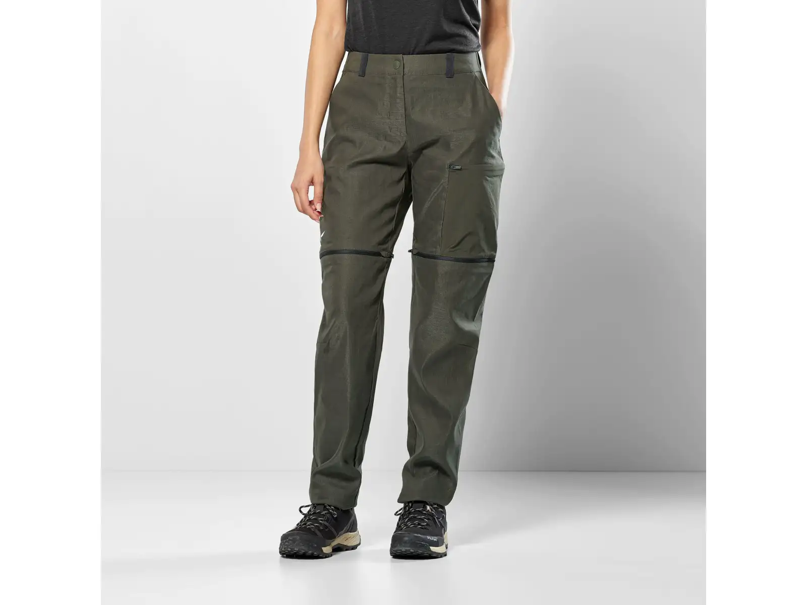 Salewa Puez Hemp/DST 2/1 dámské kalhoty Dark Olive