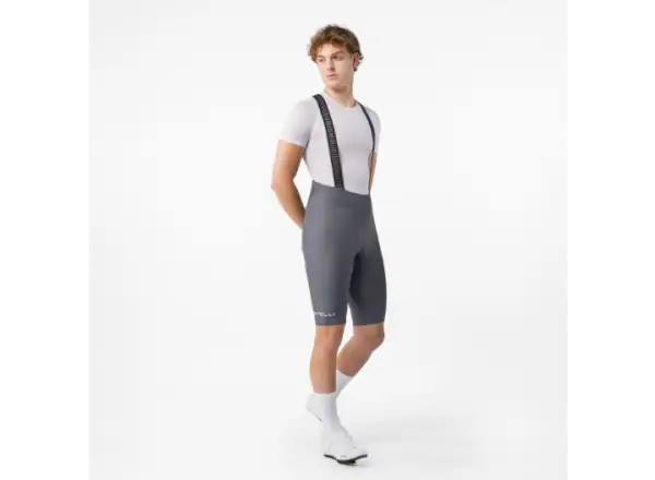 Castelli Espresso 2 pánské kraťasy s vložkou a laclem Smoky Gray