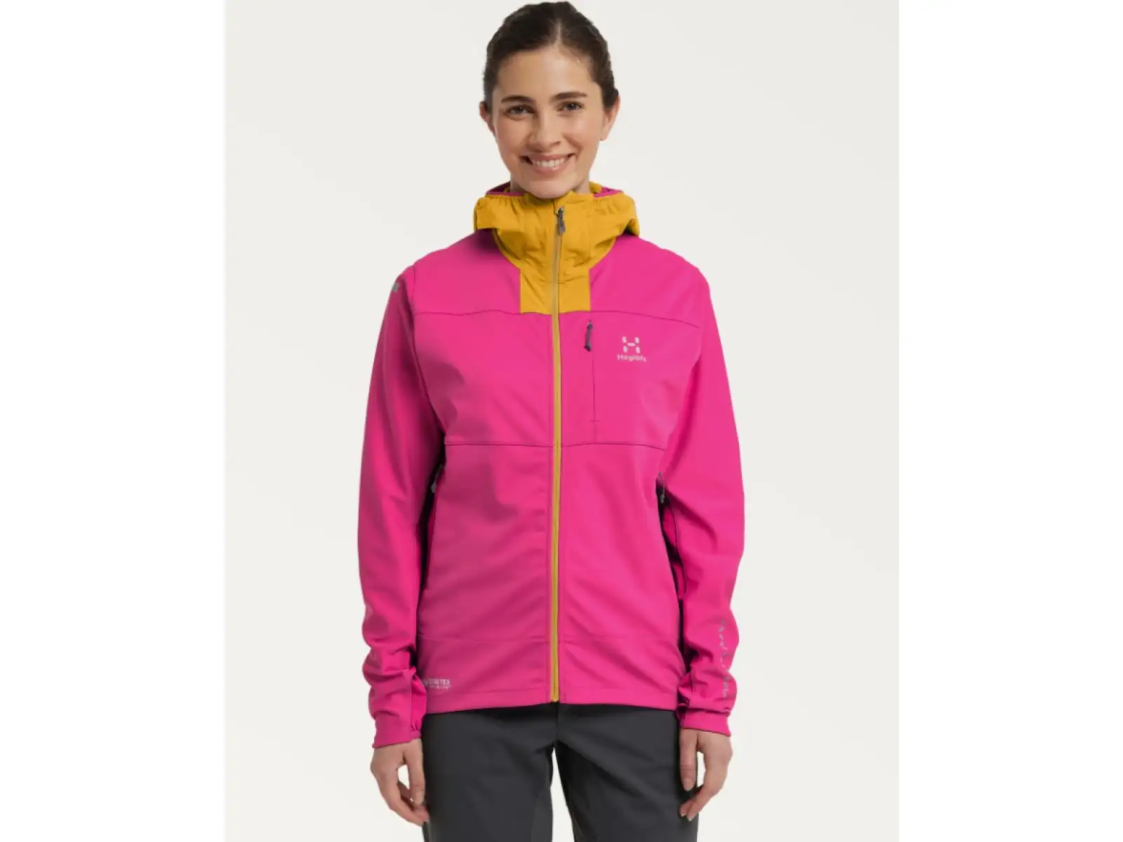 Haglöfs L.I.M Hybrid Softshell dámská bunda růžová