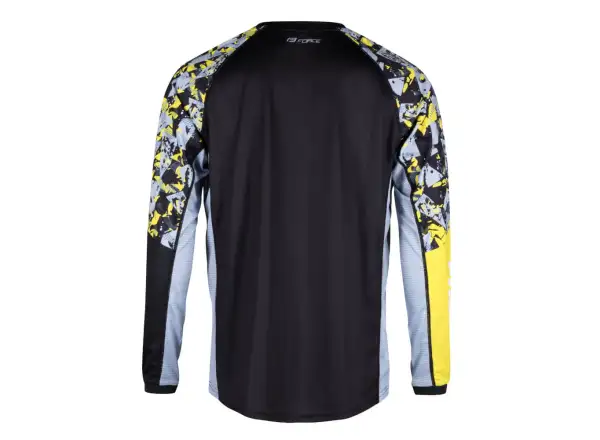 Force Reckless unisex dres dlouhý rukáv černá/žlutá/šedý