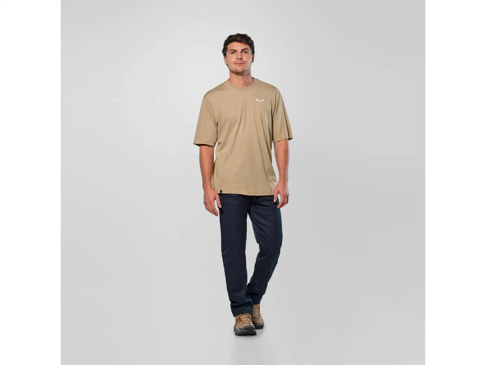 Salewa Eagle Glacier Loose T-shirt pánské triko krátký rukáv Quicksand