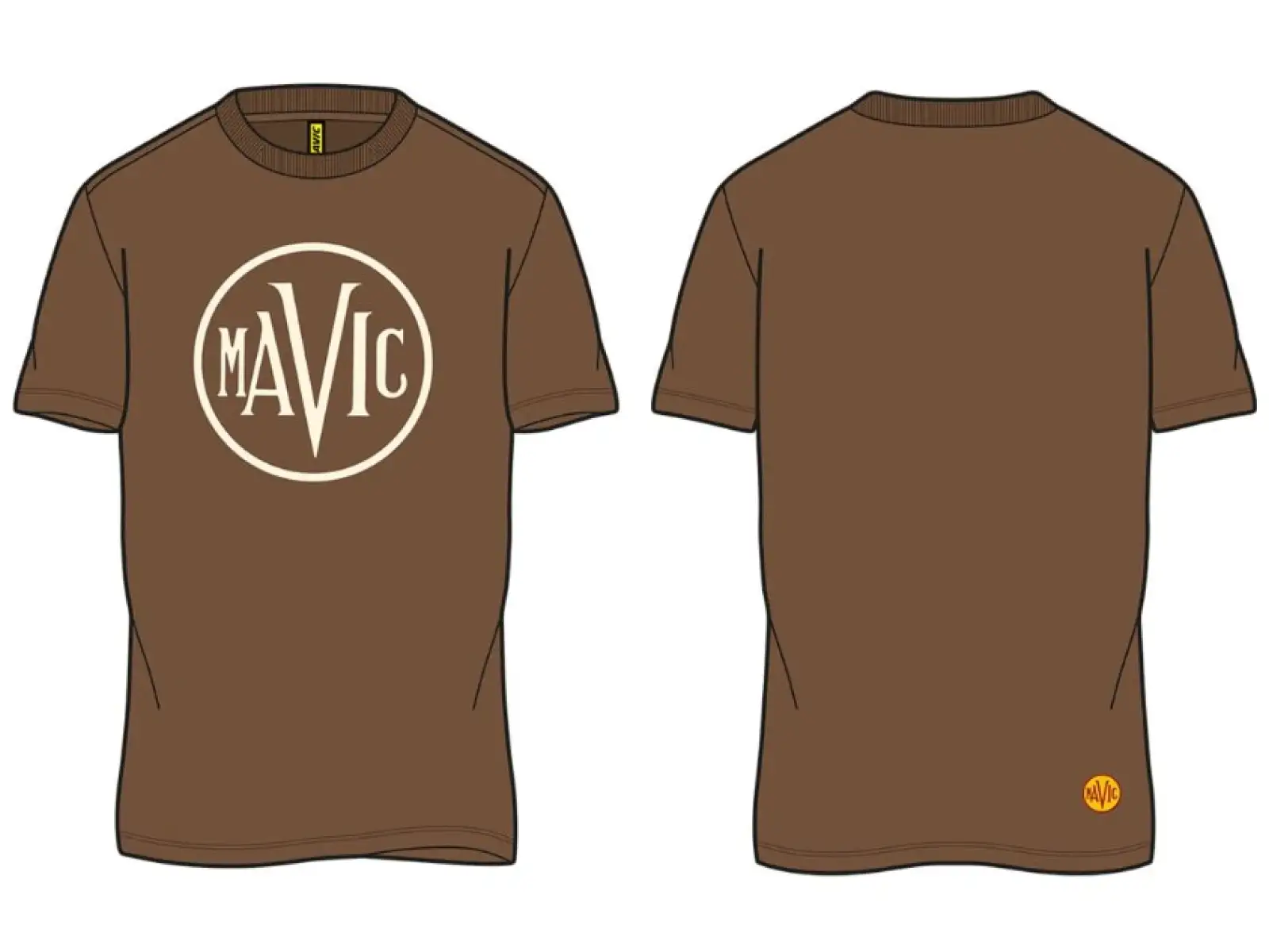 Mavic Heritage Logo pánské triko krátký rukáv Bronze