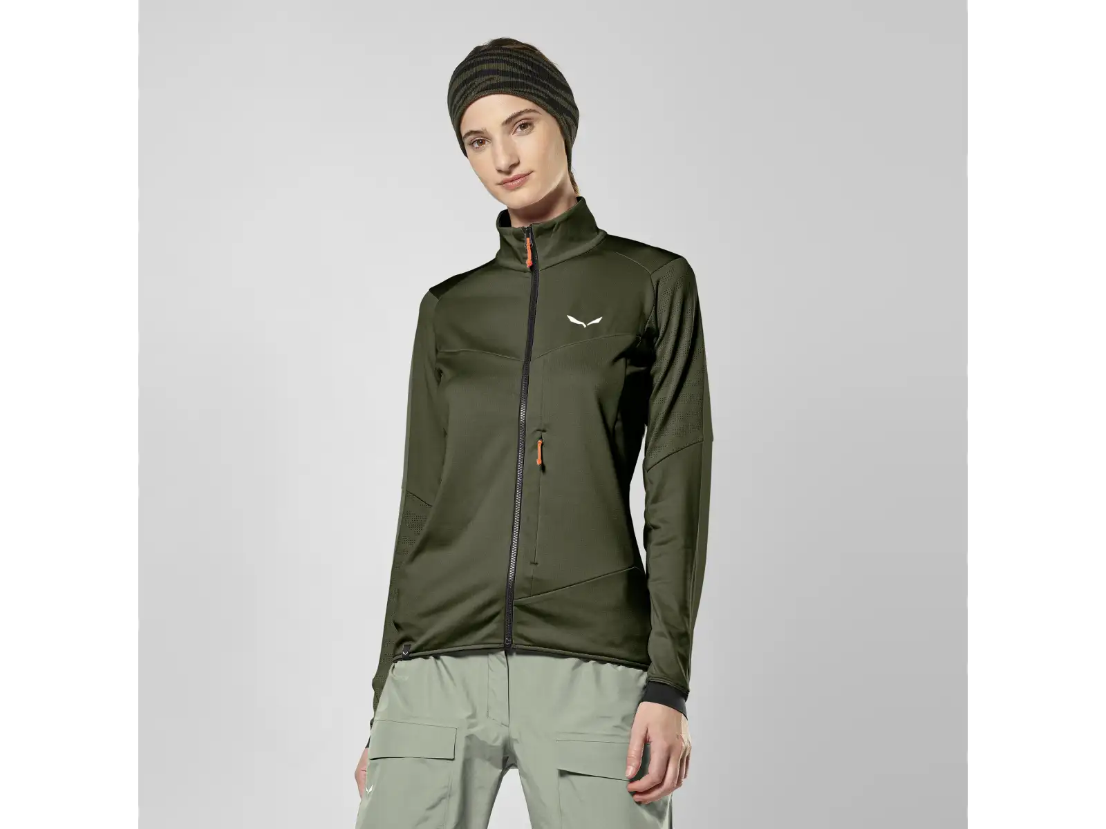 Salewa Sella Crevasse dámská mikina Dark Olive