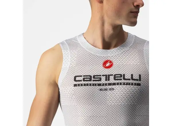 Castelli Pro Mesh BL pánské triko bez rukávů stříbřitě šedá