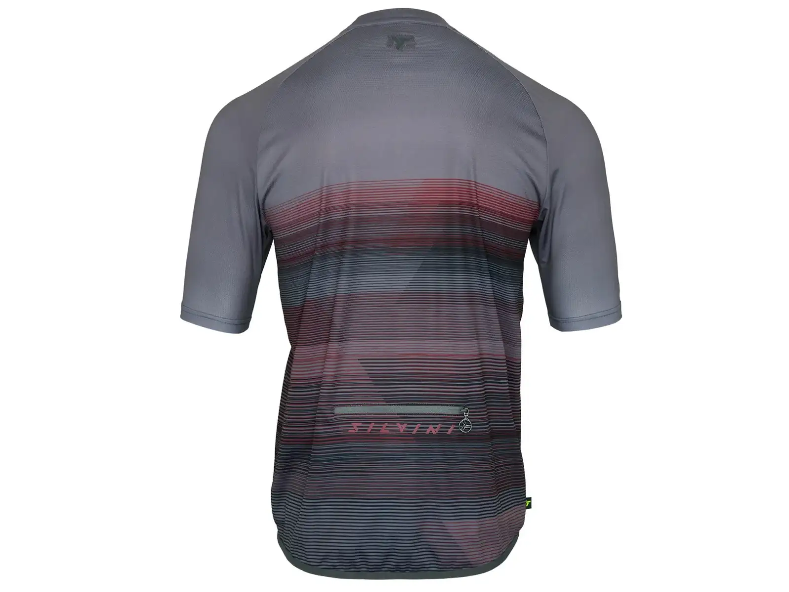 Silvini Turano pánský volný dres krátký rukáv Grey/Merlot